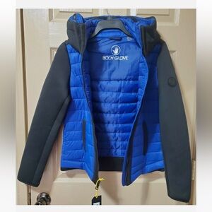 Body Glove Women’s Scuba Stretch Hybrid Blue/Black Jacket size small. NWT